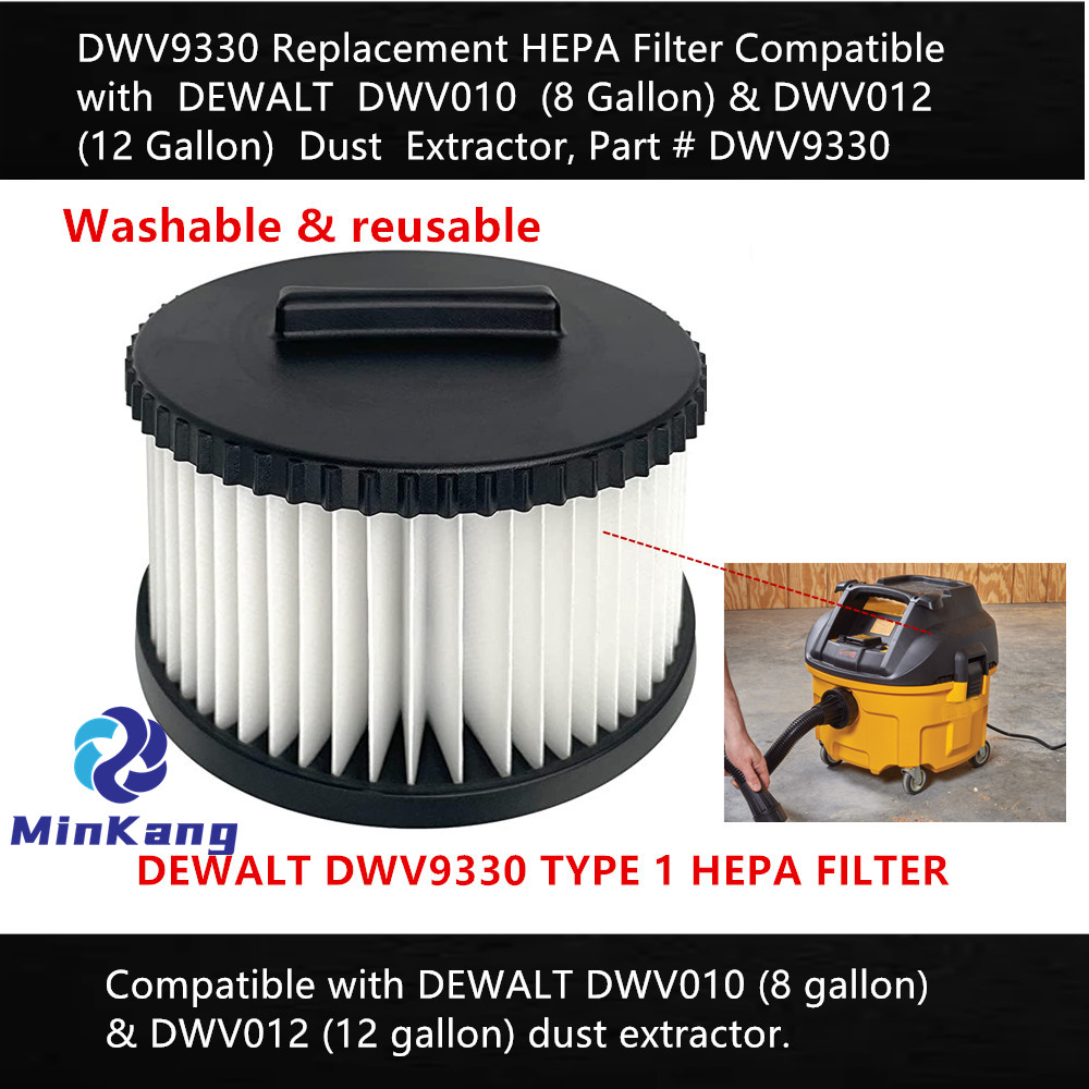 DWV9330 TYPE 1 디월트 DWV010 DWV012 집진기용 교체용 HEPA 필터