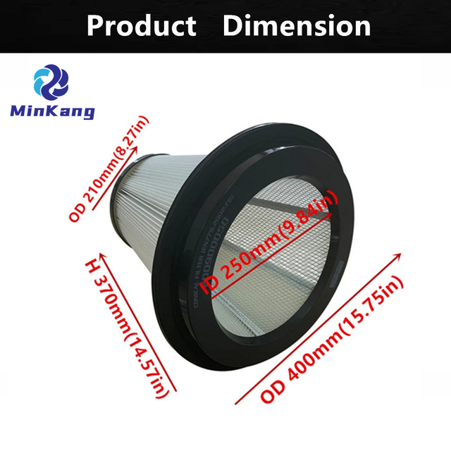 200900050 Pullman Holt Ermator S26 진공 추출기 클리너용 산업용 원추형 HEPA 필터