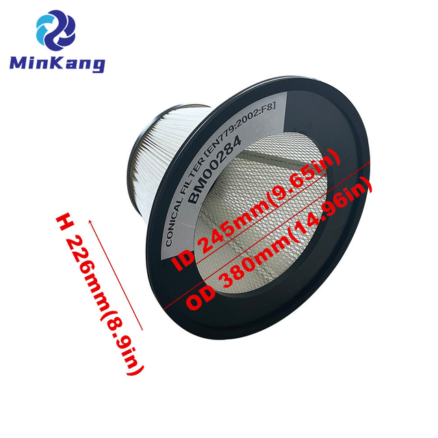 BM00284 DASHCLEAN 진공 청소기에 적합한 산업용 HEPA 원추형 공기 필터 금속 메쉬