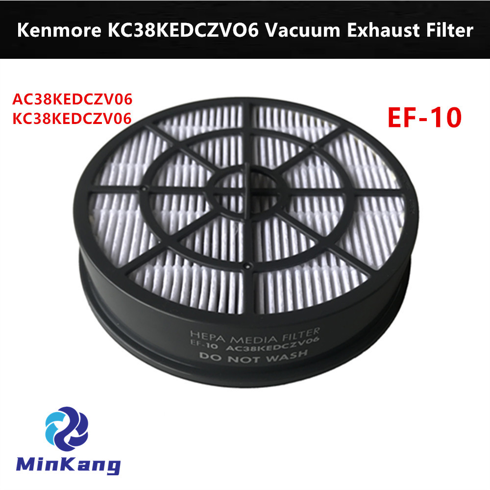 EF-10 #AC38KEDCZV06 KC38KEDCZV06 Kenmore 진공 청소기 부품용 HEPA 미디어 필터 (회색 + 흰색)