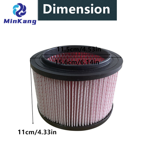 Vacmaster 전문 산업용 진공 5갤런 작업 현장 Vac, Beast 시리즈용 미세 먼지 카트리지 필터