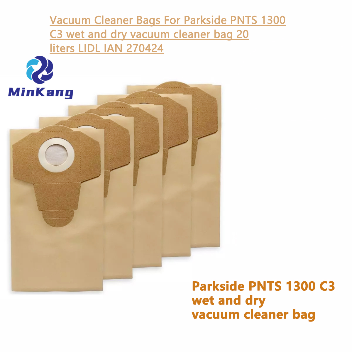  Parkside PNT 1300 C3 습식 및 건식 진공 청소기 가방 20 리터 LIDL IAN 270424