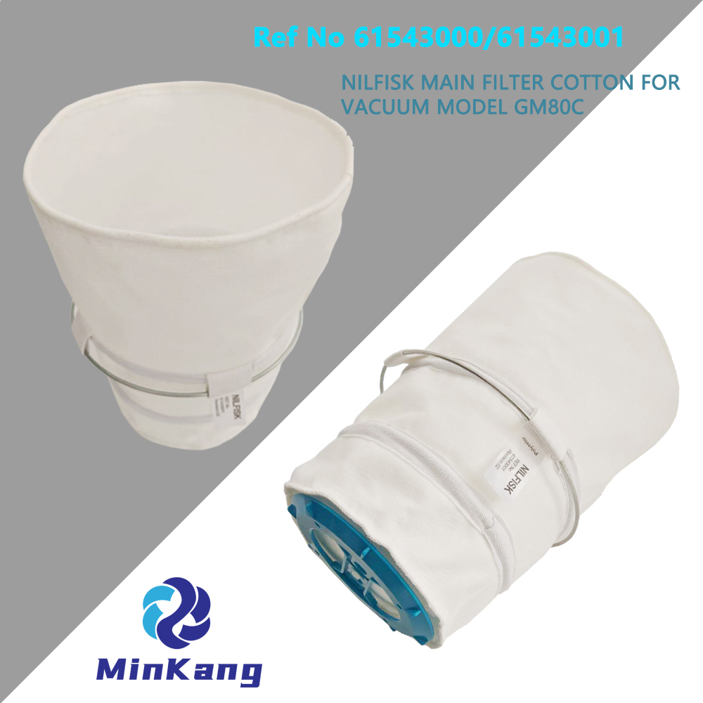  61543000/61543001 메인 먼지 필터면 가방 80 시리즈 진공 청소기 용 Nilfisk GM80C 