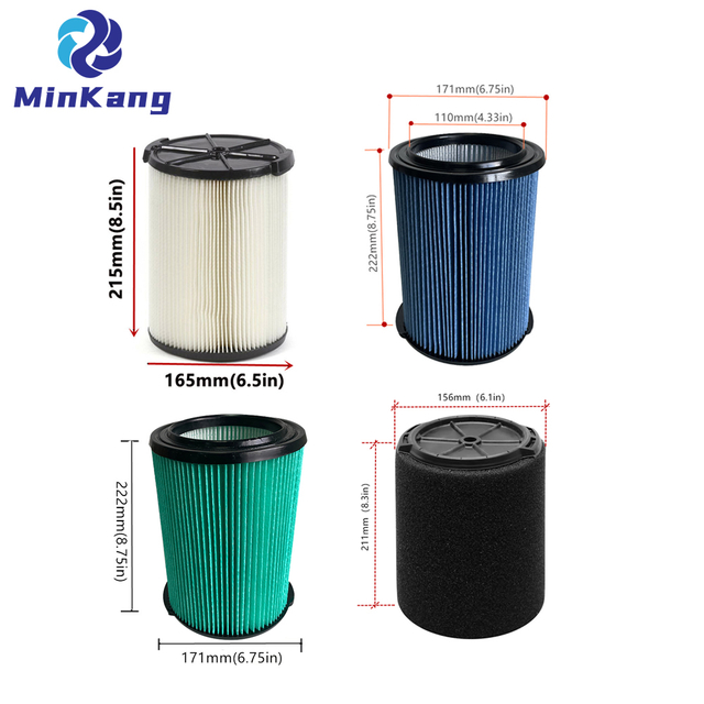 교체 WS21200F WS22200F WS23200F WS24200F RIDGID 3-20 갤런 습식 건식 진공 청소기 부품 용 진공 HEPA 필터