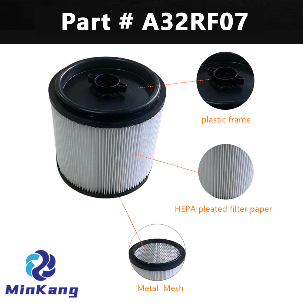 RYOBI 10갤런 습식 건식 진공 청소기용 A32RF07 세척 진공 필터 교체