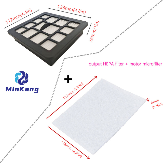 GORENJE 용 출력 HEPA + 모터 필터 229396/ Zelmer ZVCA335X (A6012014012.0) 진공 청소기 