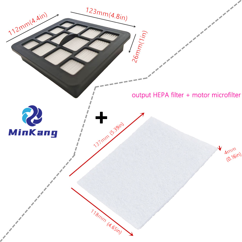 GORENJE 용 출력 HEPA + 모터 필터 229396/ Zelmer ZVCA335X (A6012014012.0) 진공 청소기 