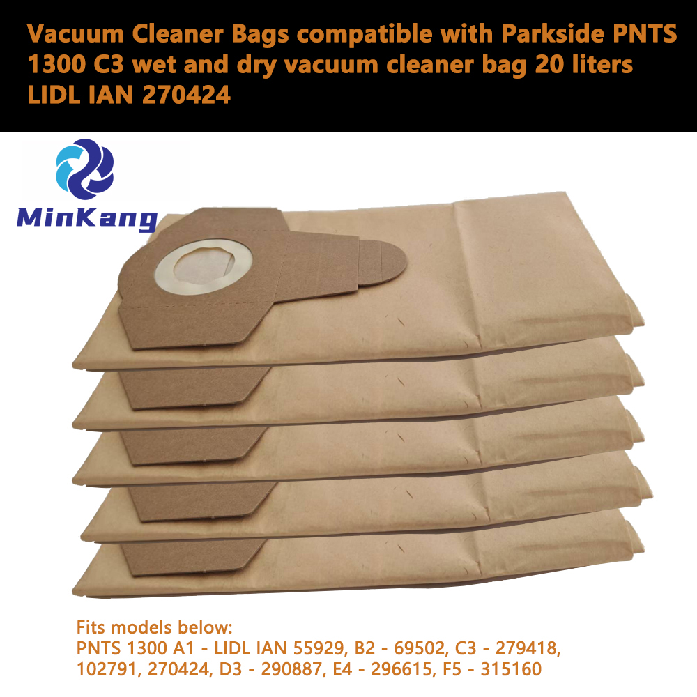  Parkside PNT 1300 C3 습식 및 건식 진공 청소기 가방 20 리터 LIDL IAN 270424