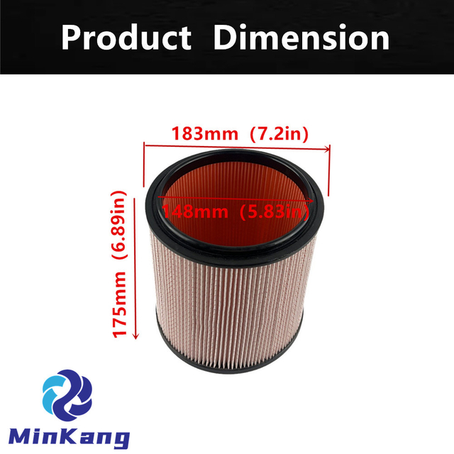  CHANNELLOCK 5갤런 이상 대부분의 SHOP-VAC 진공청소기용 미세먼지 카트리지 진공 HEPA 필터