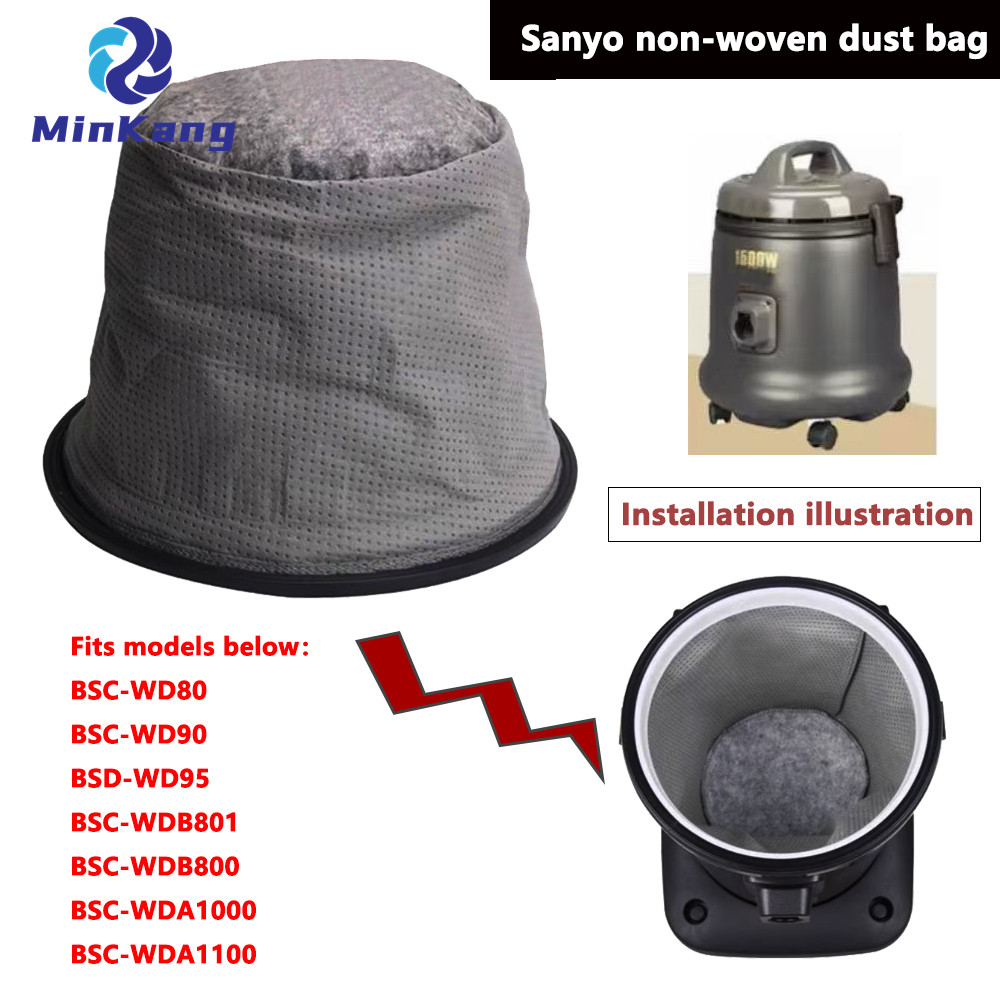 SANYO BSC-WD80 WD90 WD95 WDB801 진공 청소기 용 쓰레기 비직 먼지 가방