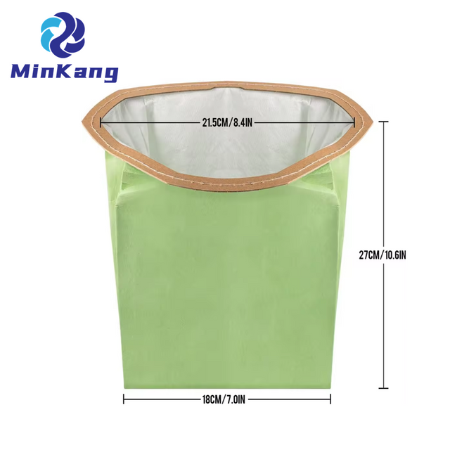 ProTeam Super Coach Pro 6 GoFree Flex Pro 및 ProVac FS 6 진공 개방형 삼각 칼라 6쿼트에 맞는 녹색 종이 먼지 봉투 교체 필터 