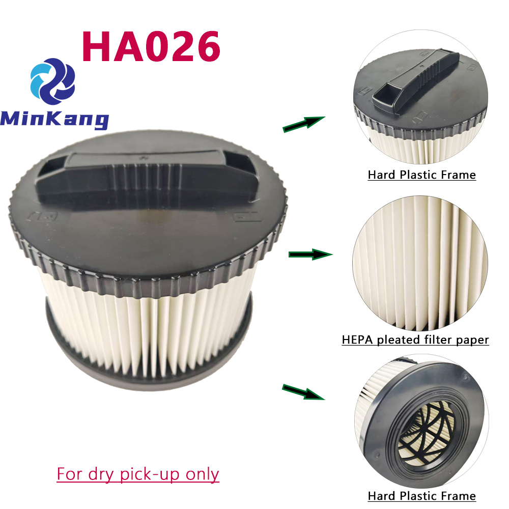 HA026 Hercules Jobsite 진공 HEPA 필터 청소용 세탁 가능 및 재사용 가능한 교체 HEPA 필터