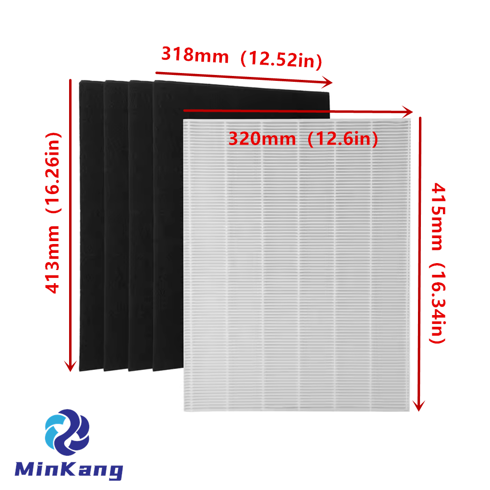 115115 C535 5300 P300 필터 부품에 대한 맞춤형 탄소 HEPA 공기 청정기 부품 액세서리 필터 교체