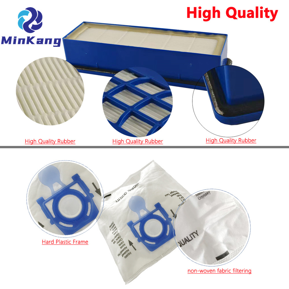 Bosch Aquawash & Clean Prohygienic 습식 및 건식 BWD420HYG 진공 청소기 용 헤파 필터 및 먼지 가방
