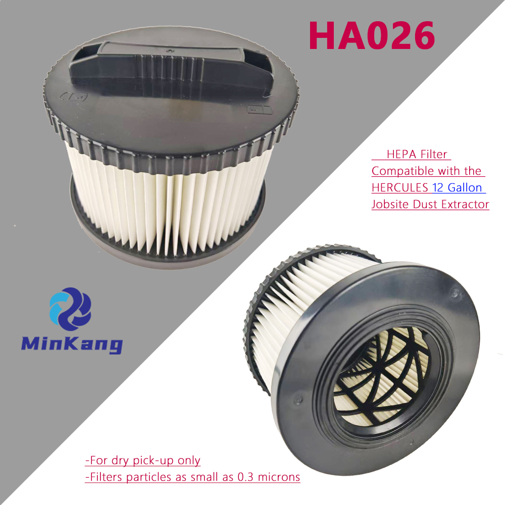 HA026 Hercules Jobsite 진공 HEPA 필터 청소용 세탁 가능 및 재사용 가능한 교체 HEPA 필터