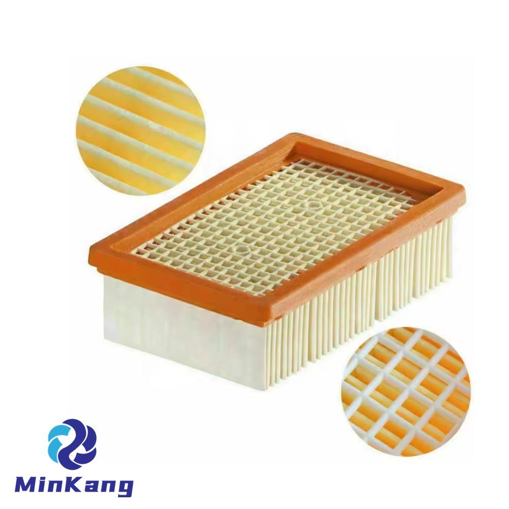 부품 번호 #2.863-005.0 Karcher MV4 MV5 MV6 습식 및 건식 진공 청소기 부품용 Flat-Pleated HEPA 필터 