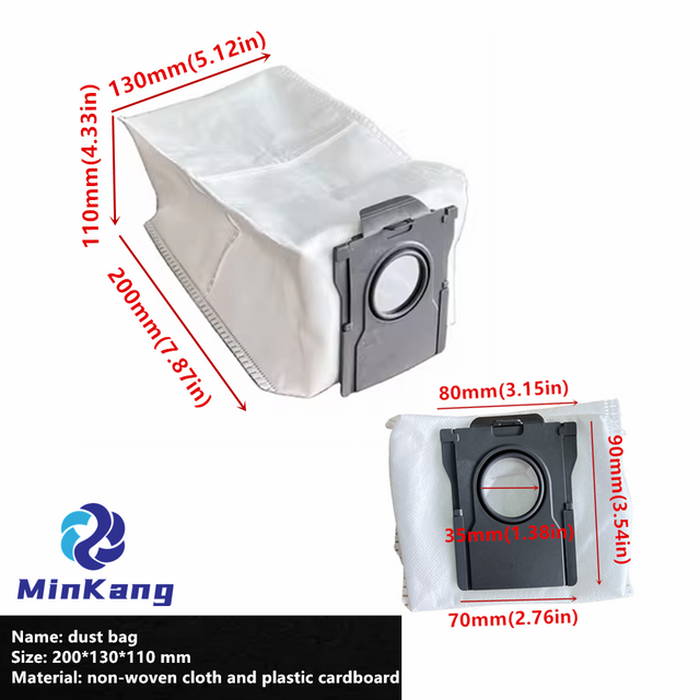 DREAME 스위핑 로봇 소모품 용 2.5L 먼지 봉투 HEPA 필터 X30 Pro 먼지 봉투 X30/S30/S10 진공 청소기 액세서리 