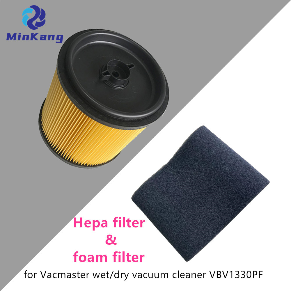 Vacmaster 습식/건식 진공 청소기 VBV1330PF용 VCFS3701 Hepa 필터 및 폼 필터