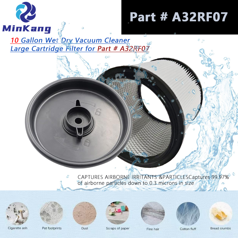 RYOBI 10갤런 습식 건식 진공 청소기용 A32RF07 세척 진공 필터 교체