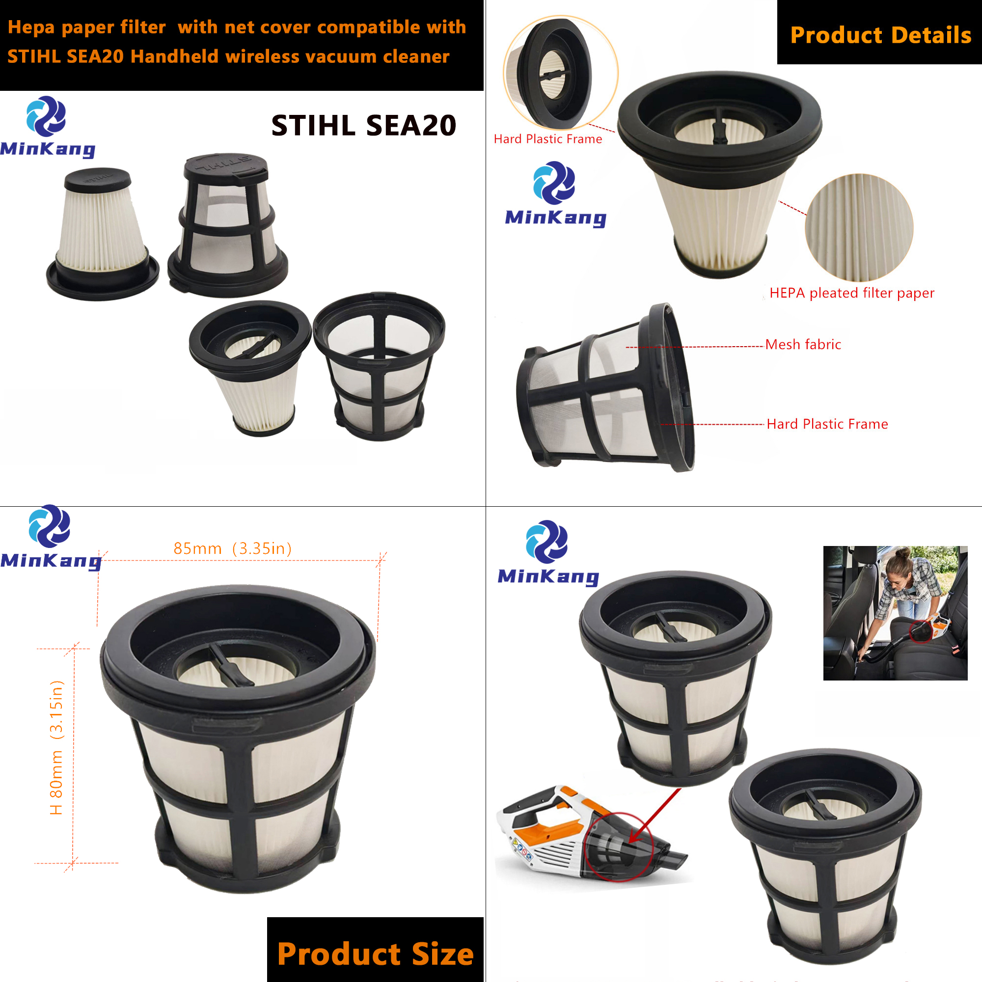  STIHL SEA20 휴대용 무선 진공청소기