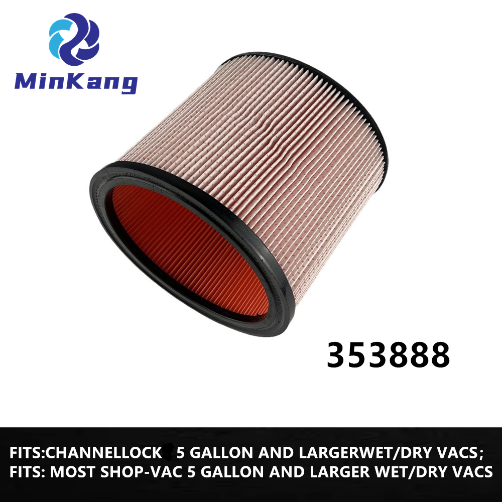  CHANNELLOCK 5갤런 이상 대부분의 SHOP-VAC 진공청소기용 미세먼지 카트리지 진공 HEPA 필터